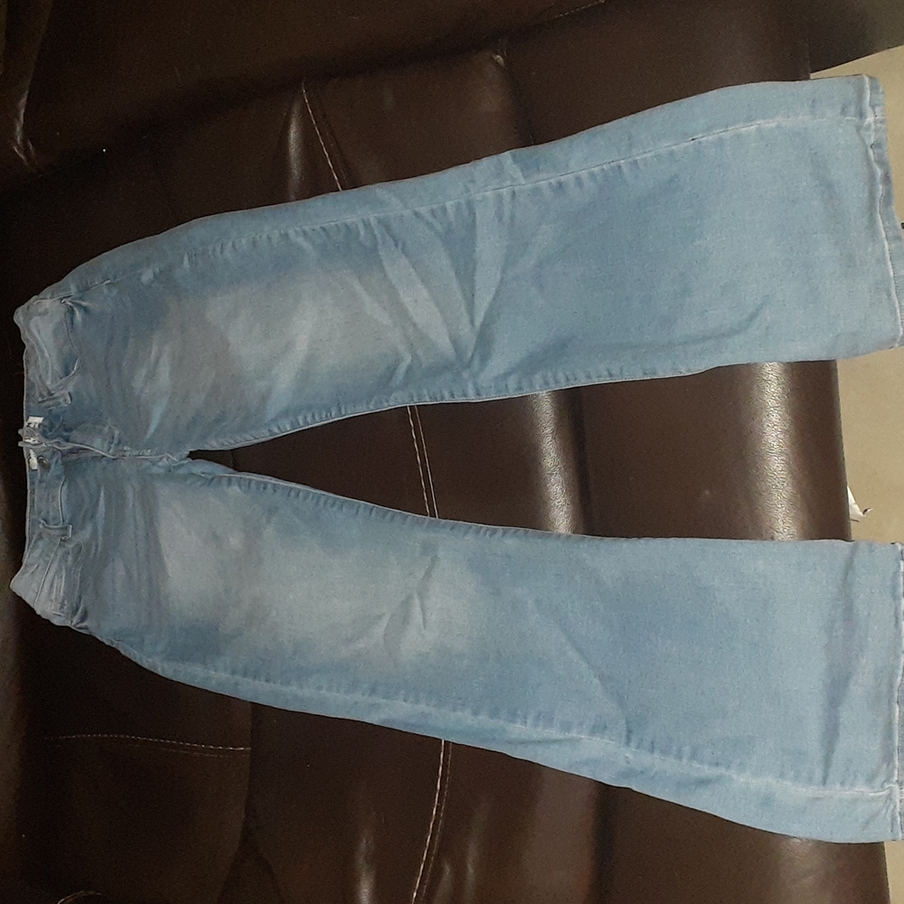 Flared wax jeans